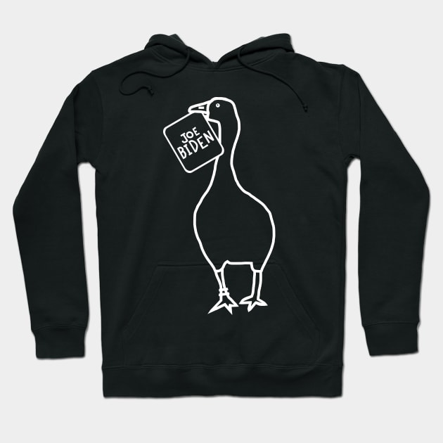 Minimal Goose with Stolen Joe Biden Sign Hoodie by ellenhenryart